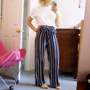 LOWEST Striped Flowy Pants